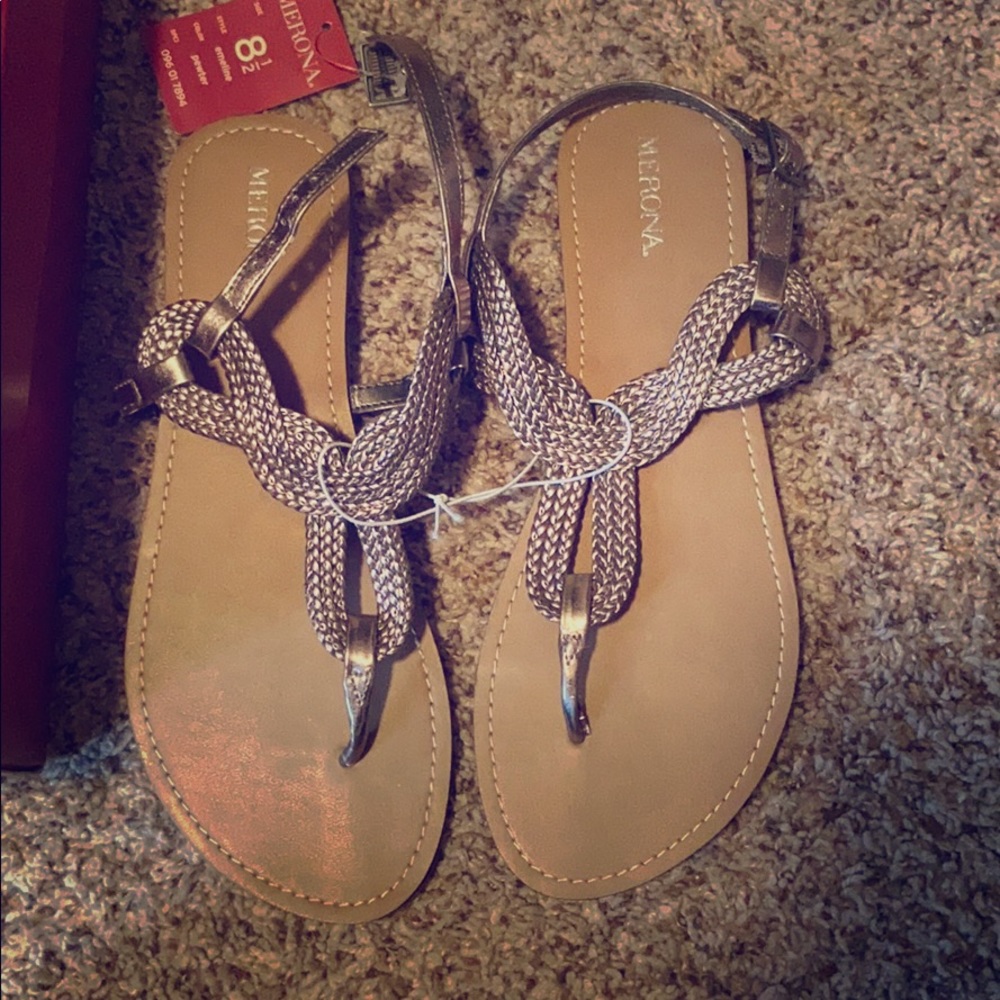 Merona Gold Sandals